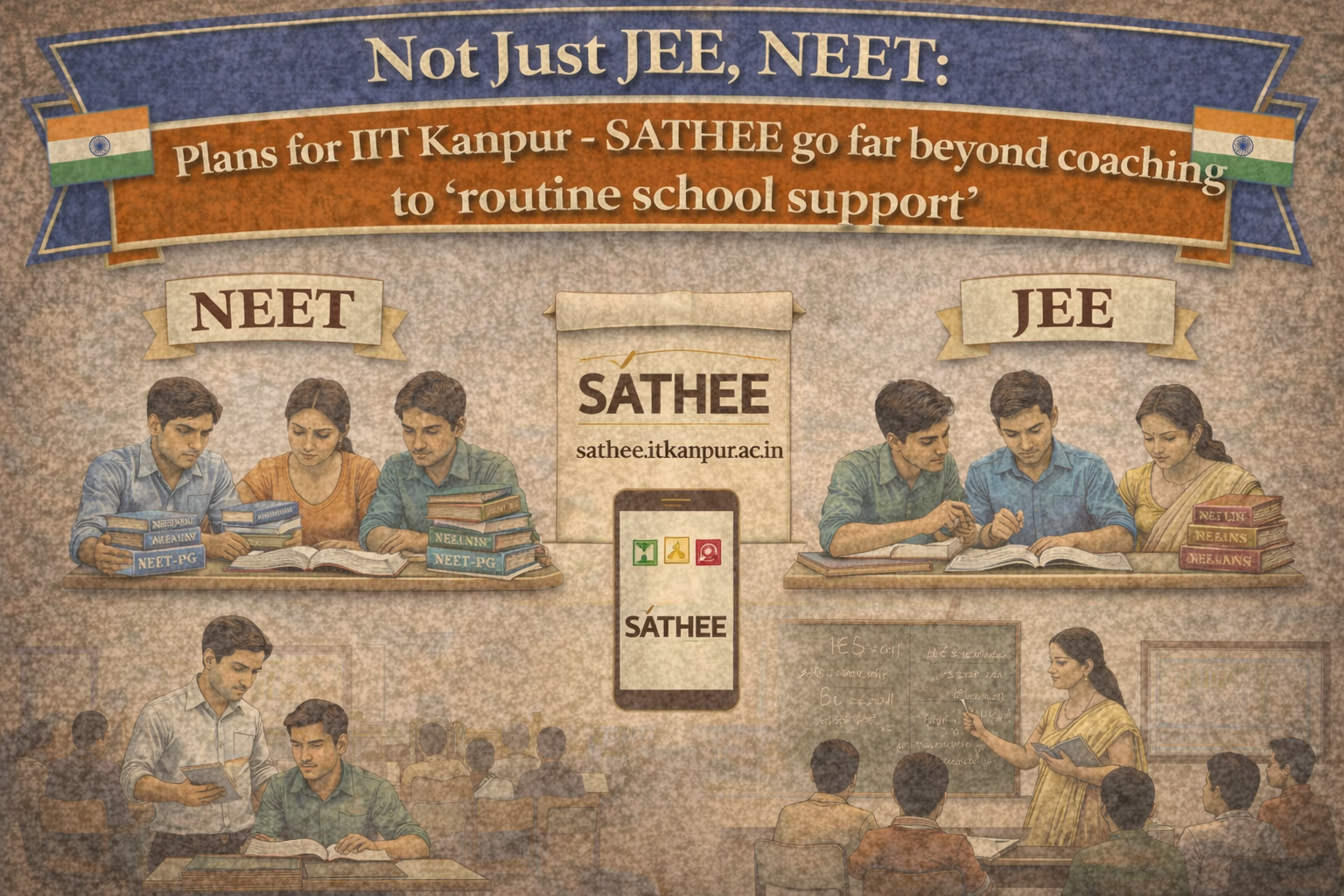 Not Just JEE, NEET: Plans for IIT Kanpur - SATHEE go far beyond coaching to ‘routine school support’